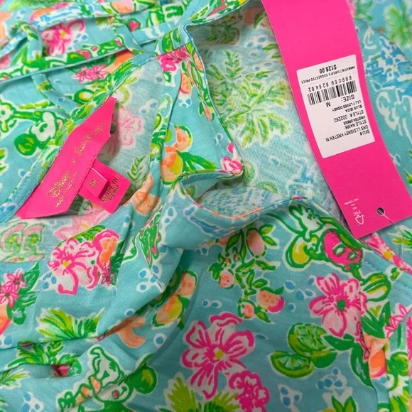 NWT Lilly Pulitzer x Disney Collab Kristen Dress Blue Ibiza Mickey Minnie M L - Picture 3 of 3